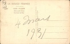 CPA Toulon Un coin du port Bateaux