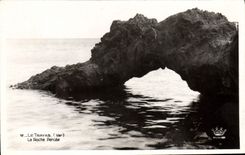 VINTAGE POSTCARD Trayas the bored rock