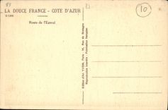 VINTAGE POSTCARD Road of Esterel