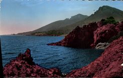 MODERN CARD the Dimension Of Azure Esterel Red Rocks