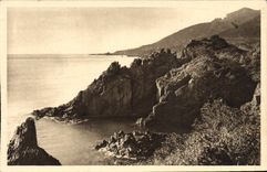 CPA Cote D'Azur Le Trayas Les Rochers