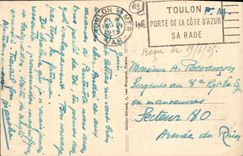 CPA Toulon A Mejean Effet De Nuages