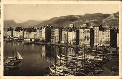 CPA Cote D'Azur Toulon Vue Generale Du Port Bateaux