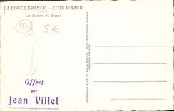 CPA La Douce France Cote D'Azur Les Rochers Du Trayas