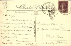 Cornisa de Esterel de la POSTAL de la VENDIMIA del oro la bahía D Antheor y Lezardiere