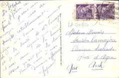 VINTAGE POSTCARD Trayas Seen On the Peak of Aurelle and the Cape Russet-red