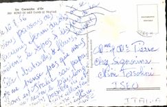 POSTAL de la VENDIMIA la cornisa de la playa del oro en Trayas