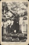 VINTAGE POSTCARD Menil on Belvitte Ceremony of the 4th birthday preacher Abbot lefevre
