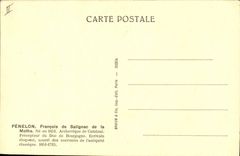 POSTAL Fenelon François Salignac de la VENDIMIA del arzobispo del mothe del cambray