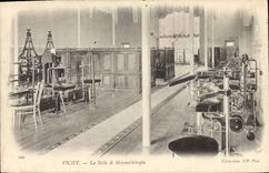 VINTAGE POSTCARD Vichy the room of mecanotherapie