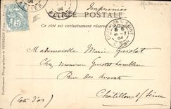 VINTAGE POSTCARD Vichy the room of mecanotherapie