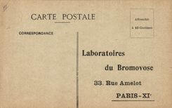 Carte Postale Bromovose Ferrovose Rue Amelot Paris 11eme