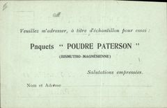 Carte Postale Produits Paterson Rue Alphonse de Neuville Paris 17eme
