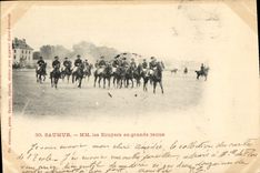 CPA Cheval Hippisme Saumur MM les ecuyers en grande tenue