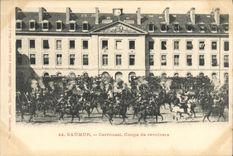 VINTAGE POSTCARD Horse Hippisme Saumur Carousel Blows of revolver