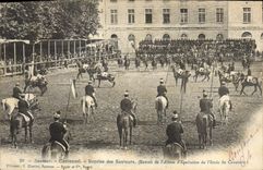 VINTAGE POSTCARD Horse Hippisme Saumur Carousel Taken again of the jumpers