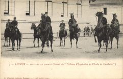 CPA Cheval Hippisme Saumur Sauteurs en liberte 