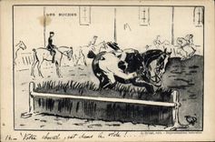 CPA Cheval Hippisme Les buches