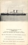 CPA Bateau Campagne d'orient Timgad Croiseur auxiliaire francais de 1er rang Transport des troupes en Orient