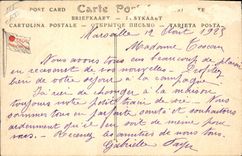 CPA Bateau Paquebot Poste Timgad Compagnie Generale Transatlantique 