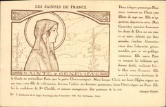 CPA Prenom Les saintes de France Sainte Genevieve
