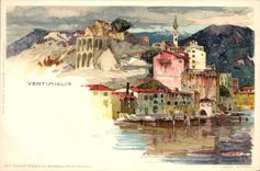 CPA Italie Illustrateur Ventimiglia