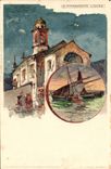 VINTAGE POSTCARD Italy Illustrator S Margherita Ligure Boat