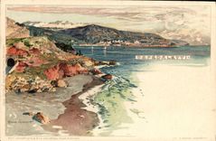 VINTAGE POSTCARD Italy Ospedaletti Illustrator