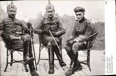 POSTAL Militaria de la VENDIMIA un trío terrible