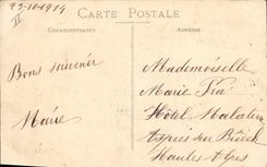 VINTAGE POSTCARD Militaria the combat D ePagny on the Moselle