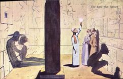 VINTAGE POSTCARD Fantasy Illustrator The light that flamed Egypt Egypt