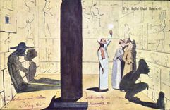 CPA Fantaisie Illustrateur The light that flamed Egypt Egypte