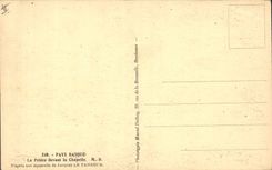 CPA Folklore pays basque La priere devant la chapelle Jacques Le Tanneur 