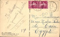 VINTAGE POSTCARD Basque Country Paysage in spring has Sare Philippe Veyrin