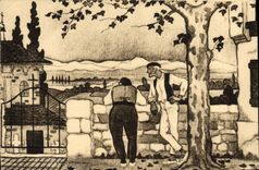 CPA Folklore Pays basque L'automne Jacques Le Tanneur