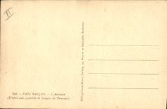 CPA Folklore Pays basque L'automne Jacques Le Tanneur