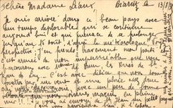 CPA Folklore Pays basque Partie de pelote a Chistera