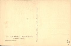 CPA Folklore Type basque Paysan du Labourd Ducot