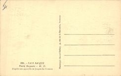 CPA Folklore Pays basque Vieille basquaise Jacques Le Tanneur