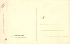 CPA Folklore Types basques Buveur a gourde 