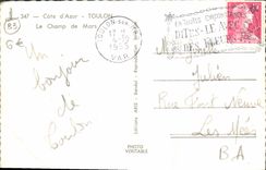 MODERN CARD Toulon the Champ de Mars