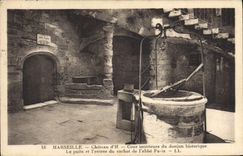 CPA Marseille Chateau d'If Cour Interieur du Donjon historique Le puits et l'entree du cachot de l'abbe 