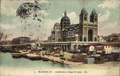 CPA Marseille La Cathedrale et Canal St Jean