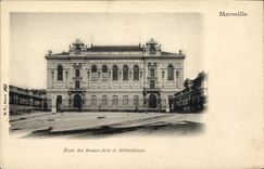 CPA Marseille Ecole des Beaux Arts et bibliotheque