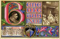 VINTAGE POSTCARD Pope Benoit XIII