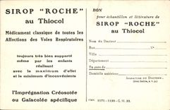 Carte Postale Produits Hoffmann la Roche Place des Vosges Paris Sirop Roche au Thiocol