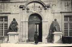 VINTAGE POSTCARD Entered Montpellier of the medical college