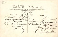 Caballo Saumur Oppenditch de Hippisme de la POSTAL de la VENDIMIA de Breil Adjudant principal del caballo-engranaje