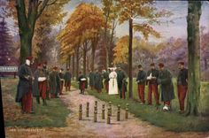 CPA Jeu de quilles Religieuse Militaria Les convalescents Dubonnet