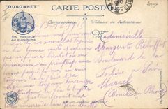 CPA Jeu de quilles Religieuse Militaria Les convalescents Dubonnet